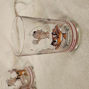 Vintage 1983 Seoul Olympics Hodori Mascot Beer Glass 4.5"